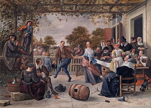 Merry Company with a Dancing Couple, 1660, Jan Steen
