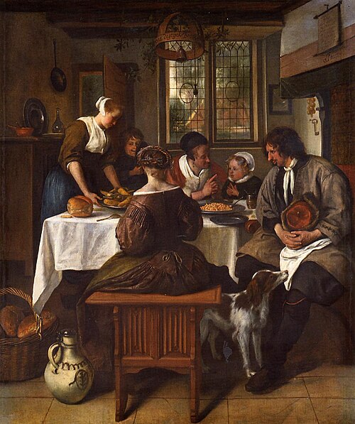 Family Meal, 1662, Jan Steen