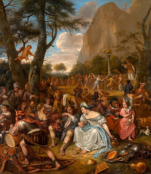 Worship of the Golden Calf, 1673, Jan Steen