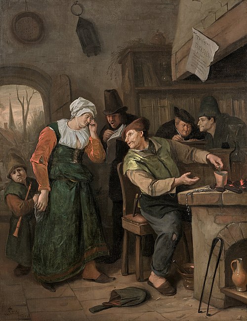 The Alchemist and his Crying Wife, 1668, Jan Steen