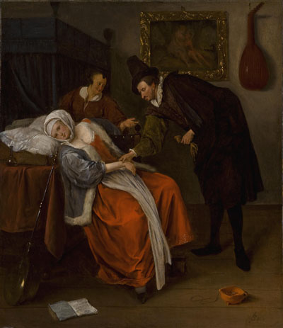 The Doctor's Visit (Lovesick Maiden), 1663, Jan Steen