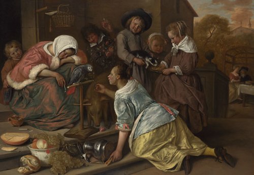 The Effects of Intemperance, 1663, Jan Steen
