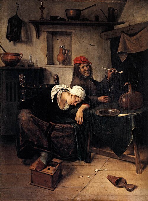 Idlers, 1660, Jan Steen