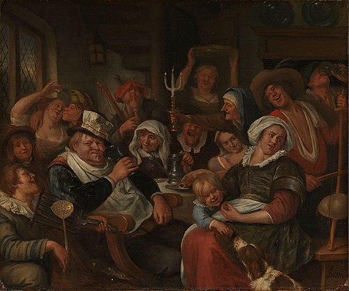 Twelfth Night, 1700, Jan Steen