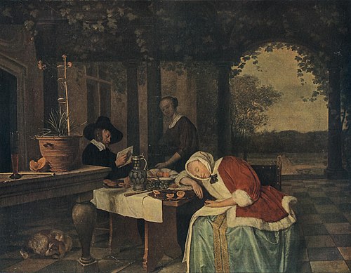 After the Meal, 1660, Jan Steen