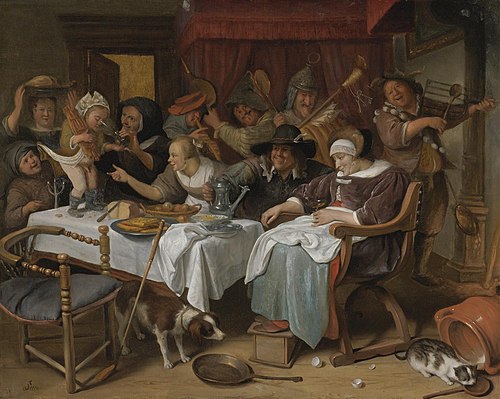 Twelfth Night, 1660, Jan Steen