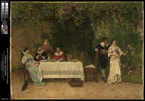 The Proposal, 1878, Adrien Moreau