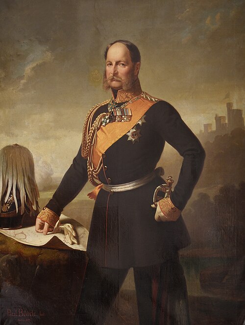Portrait of William I, 1859, Paul Bürde