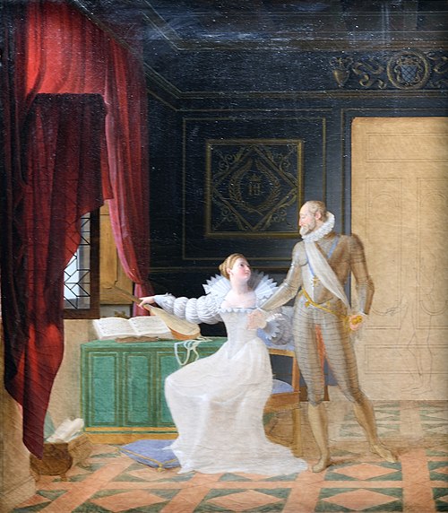 Henri IV chez Gabrielle d’Estrées, 1810, Fleury François Richard