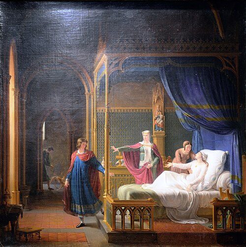 La Déférence de saint Louis pour sa mère, 1808, Fleury François Richard