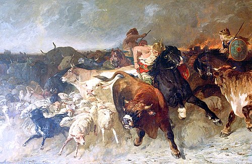 Les pillards gaulois, 1867, Évariste-Vital Luminais