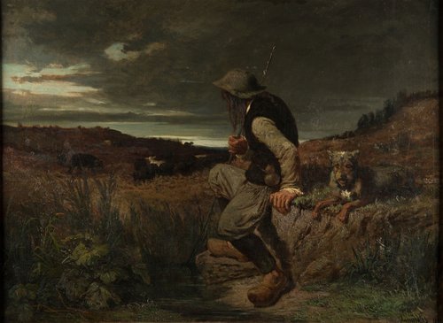 Le Pâtre de Kerlaz, 1852, Évariste-Vital Luminais