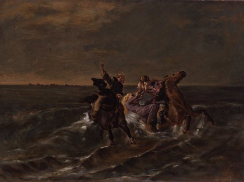 Fuite de Gradlon, 1884, Évariste-Vital Luminais