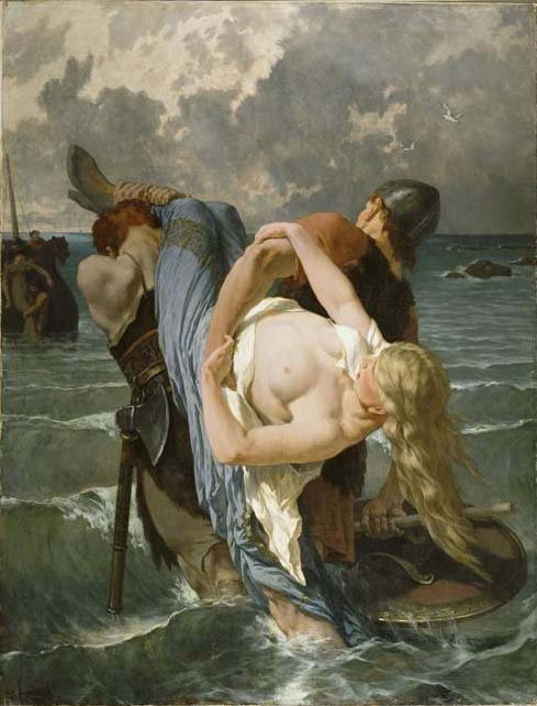 Pirates normands au IXème siècle, 1850, Évariste-Vital Luminais
