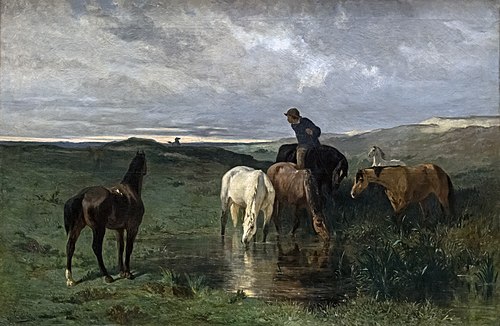 L'Abreuvoir, 1865, Évariste-Vital Luminais