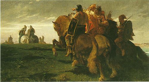 Gaulois en vue de Rome, 1850, Évariste-Vital Luminais