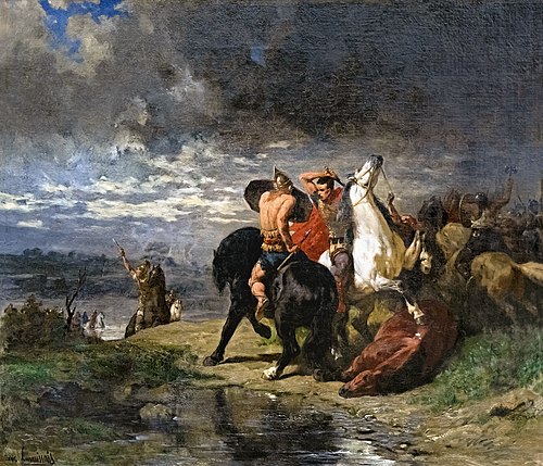 Combat de Romains et de Gaulois, 1876, Évariste-Vital Luminais
