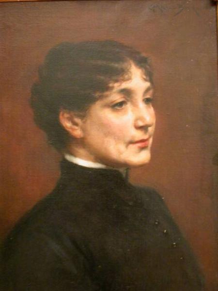 Mrs. John William Davis (1832-1902), , James Carroll Beckwith