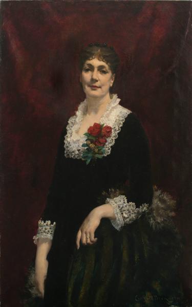 Mrs. John William Davis (1832–1902), 1882, James Carroll Beckwith