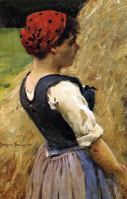 Normandy Girl, 1883, James Carroll Beckwith