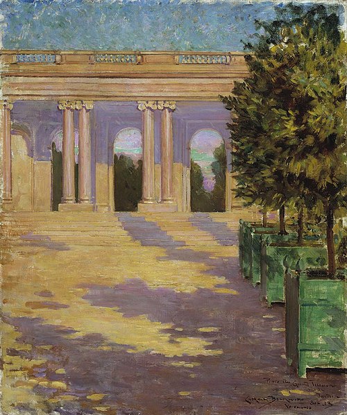 Arcades du Grand Trianon, Versailles, 1913, James Carroll Beckwith