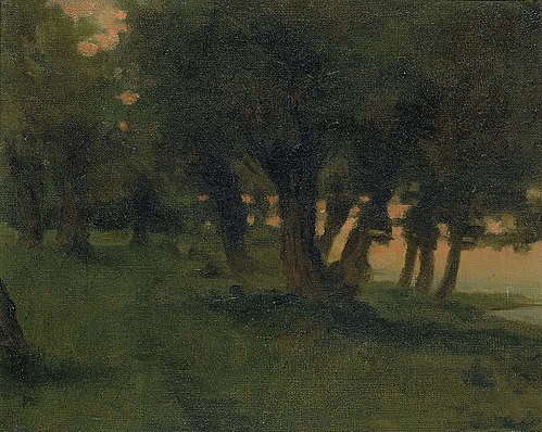 On the Banks of the Rhine, near St. Germain at Mont d'Or, 1878, James Carroll Beckwith