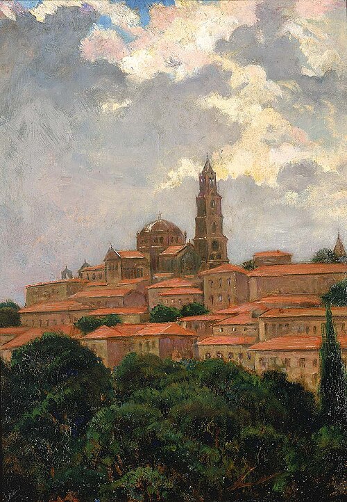 Cathedral at le Puy, 1911, James Carroll Beckwith