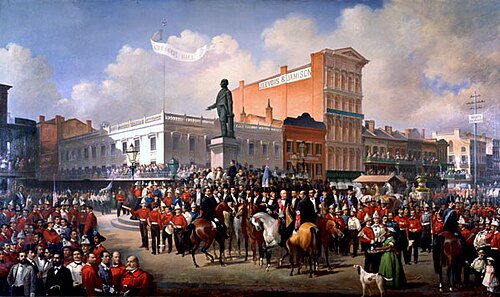 Volunteer Firemen’s Parade, March 4th 1872, 1872, Paul E. Poincy