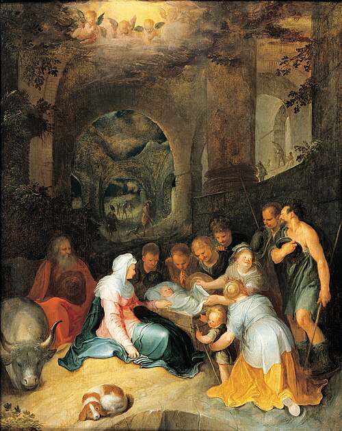 The adoration of the shepherds, 1598, Carel van Mander
