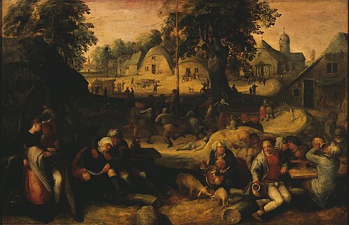 Rural Feast (Kermess), 1600, Carel van Mander