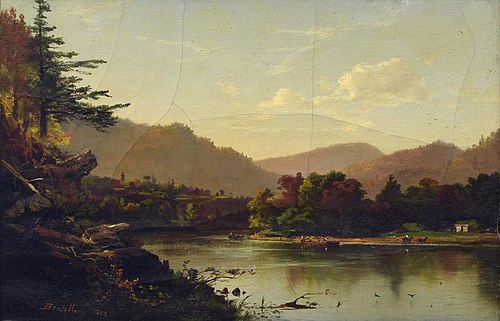 Landscape, Scene near Bethlehem, Pa, 1862, DeWitt Clinton Boutelle