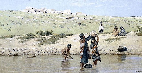 Drawing water., 1916, Henry Farny