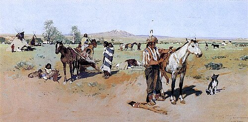 Indian Encampent., 1894, Henry Farny