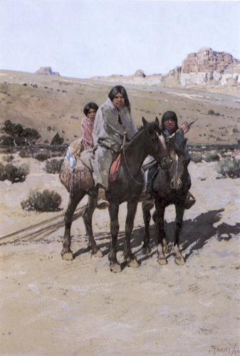 Indian on the Move., 1892, Henry Farny