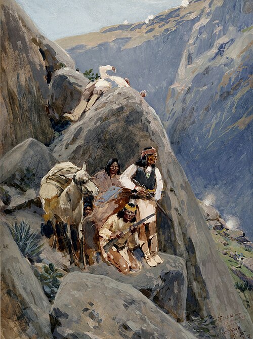 Apache Indians in the Mountains, , Henry Farny