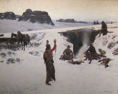 The Unwelcome Guests, 1887, Henry Farny