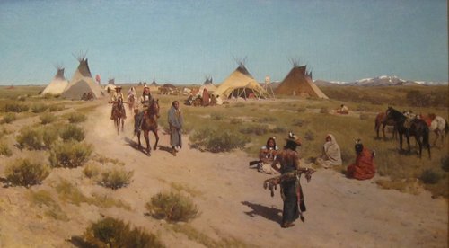 Hunting Camp on the Plains, 1890, Henry Farny