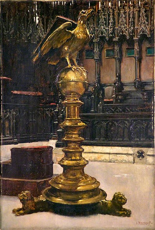 Lectern, Lincoln Cathedral, 1894, Alfred George Webster