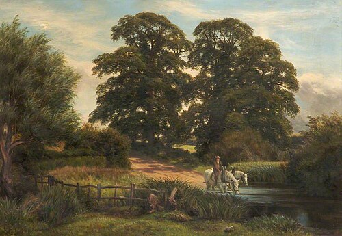 The Horse Pond, 1890, Charles Edward Johnson