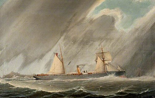 In a Storm, 1873, Charles Keith Miller