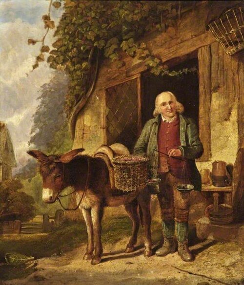A Man with a Donkey, , Richard Peter Richards