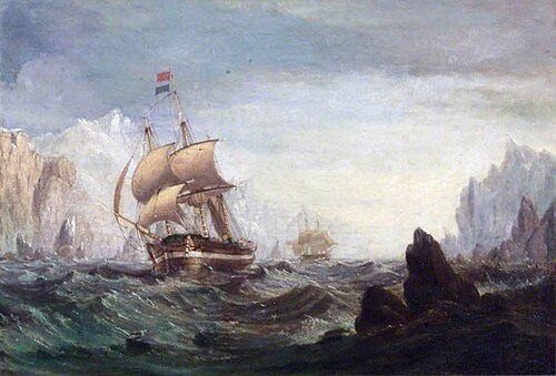 The Expedition Entering Baffin Bay in Search of John Franklin, 1850, Stuart Henry Bell