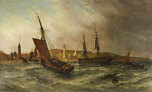 Sunderland Harbour in 1854, , Stuart Henry Bell