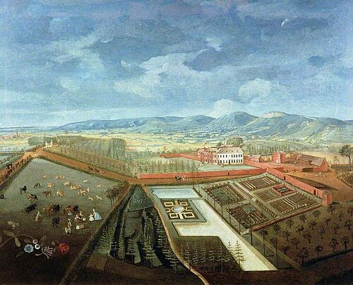 Panoramic View of Charlton Park, Cheltenham, Gloucestershire, 1748, Thomas Robins