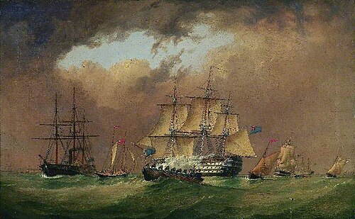 Saluting the Admiral, , William Frederick Settle
