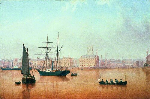 Marine, View of Hull, 1866, William Frederick Settle
