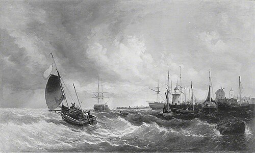 Shipping off Yarmouth, 1858, James Meadows