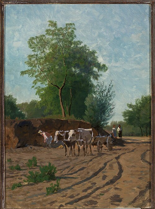 Countryside landscape, sketch, , Valerius Brochocki
