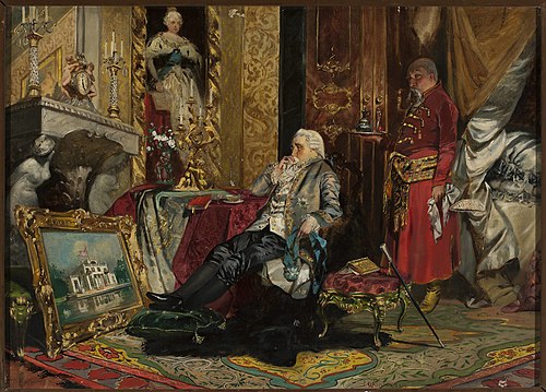 King Stanisław August Poniatowski in Petersburg, , Jan Czesław Moniuszko