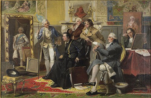 In Bacciarelli's studio, 1907, Jan Czesław Moniuszko